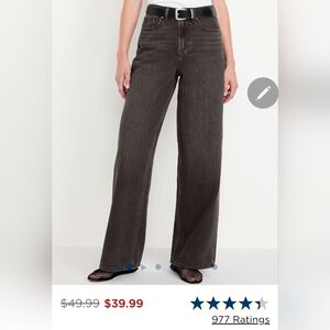 Womans Size 14 Black Jeans sky-hi Old Navy. Black Grey